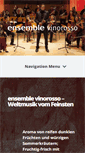 Mobile Screenshot of ensemble-vinorosso.de